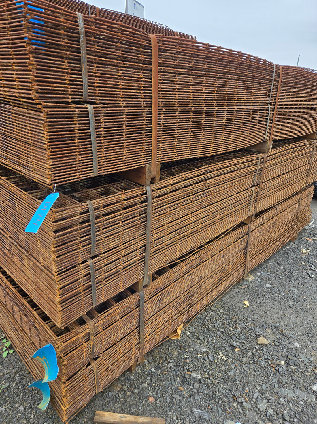 For Sale: Unused Concrete Reinforcement Mesh - Galvanized and Black Steel - Available at a Significant Discount - Multiple Sizes - Almost 900 Tons