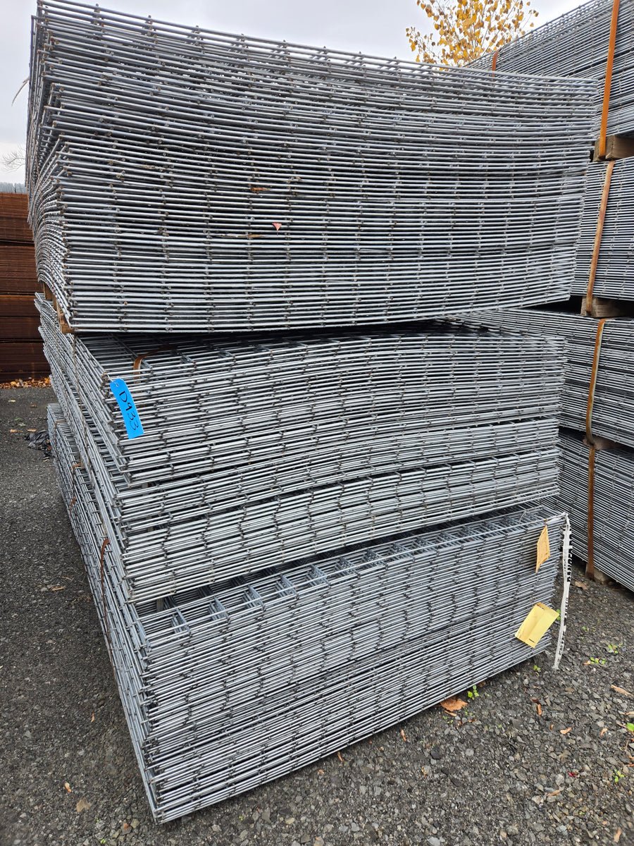 For Sale: Unused Concrete Reinforcement Mesh - Galvanized and Black Steel - Available at a Significant Discount - Multiple Sizes - Almost 900 Tons