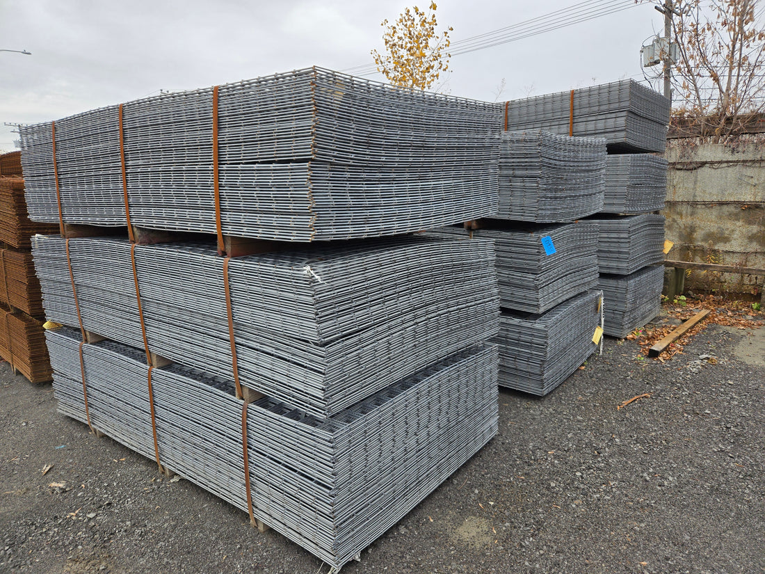 For Sale: Unused Concrete Reinforcement Mesh - Galvanized and Black Steel - Available at a Significant Discount - Multiple Sizes - Almost 900 Tons