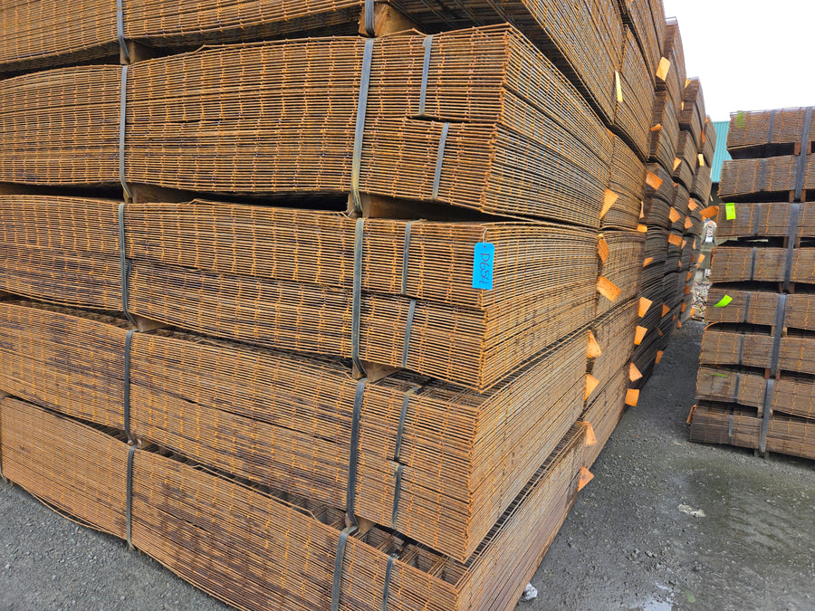 For Sale: Unused Concrete Reinforcement Mesh - Galvanized and Black Steel - Available at a Significant Discount - Multiple Sizes - Almost 900 Tons