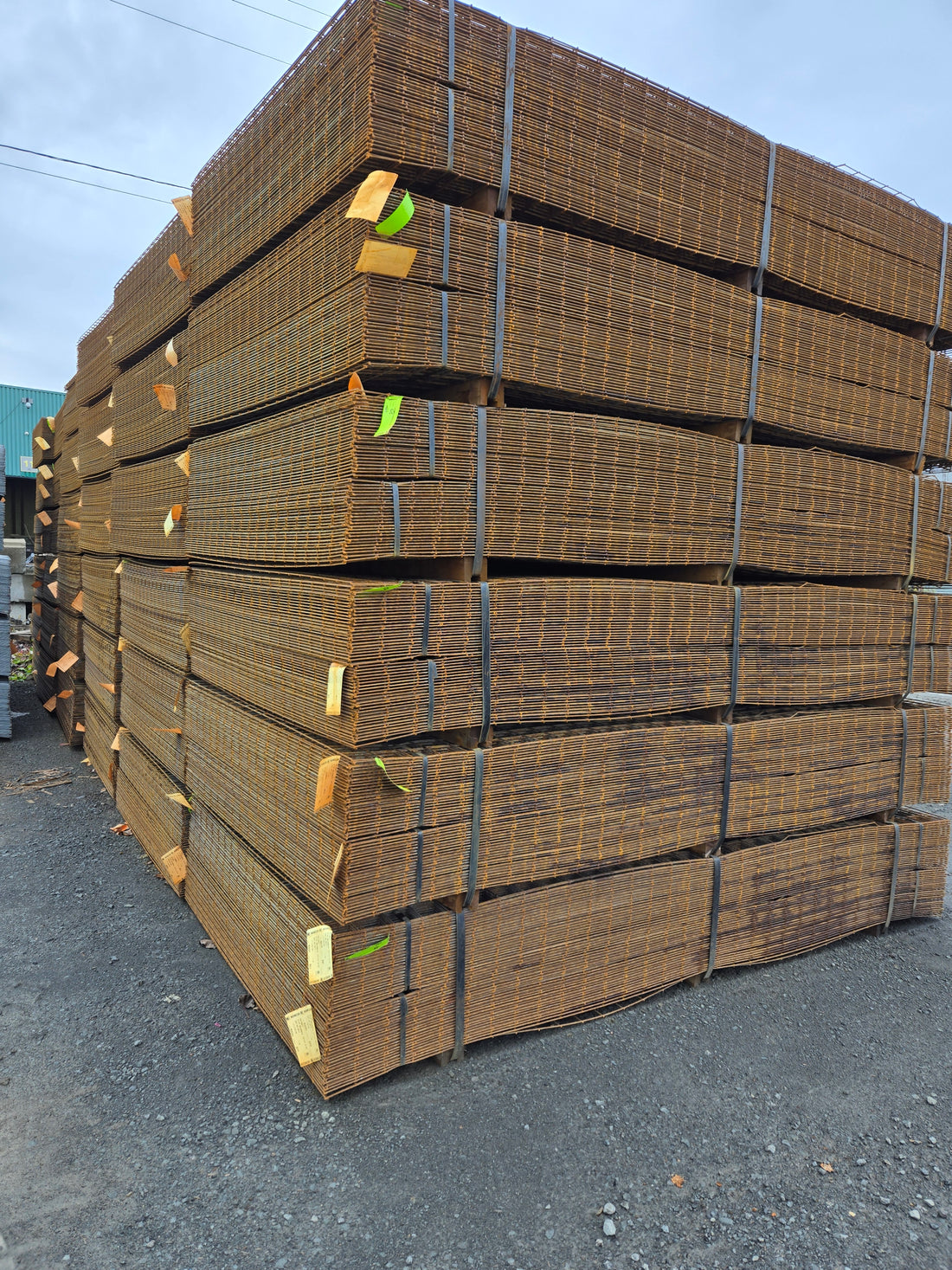 For Sale: Unused Concrete Reinforcement Mesh - Galvanized and Black Steel - Available at a Significant Discount - Multiple Sizes - Almost 900 Tons