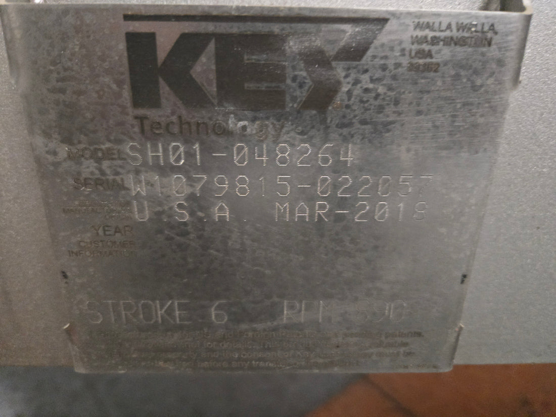 For Sale: Key Technology Iso-Flo Vibratory Conveyor (SH01-048264)