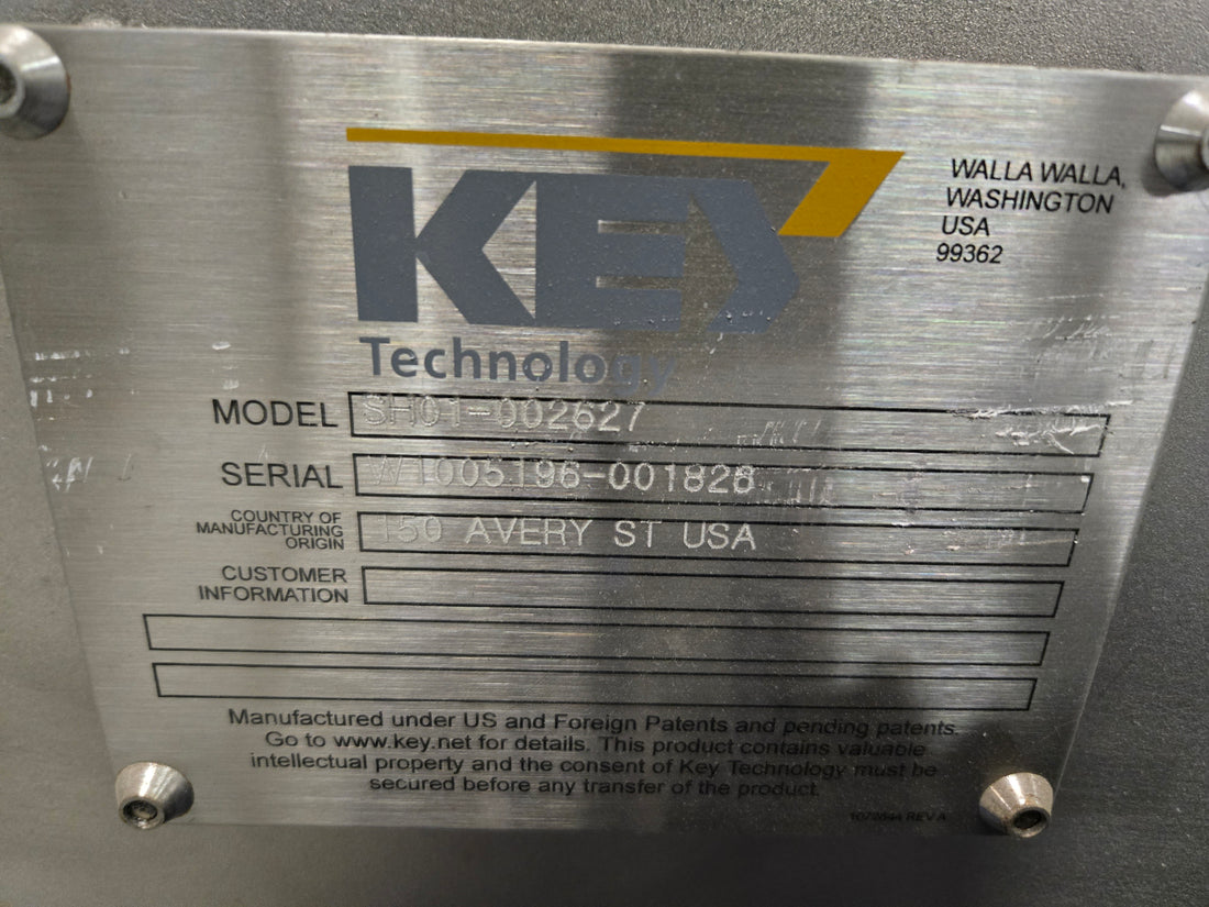 For Sale: Key Technology Iso-Flo Vibratory Conveyor (SH01-002627)